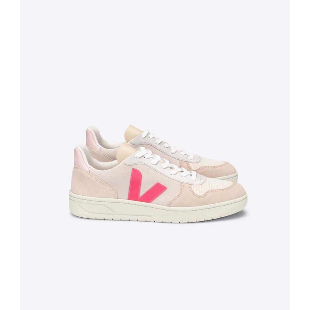 Veja V-10 SUEDE Women\'s Sneakers Beige | NZ 642XYU